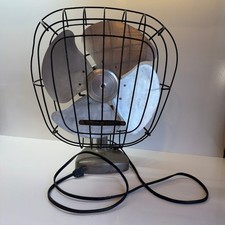 Manning Bowman Model 60 Vintage Electric Table Fan Aluminum Blades 110-120V READ picture