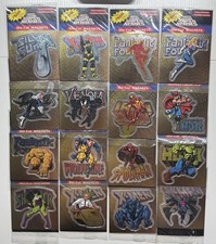 1996 Marvel Comics Super Heroes Die-Cut Magnets SUPER SET 16 Sealed Vintage 🔥 picture