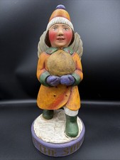 Rare Leo Smith 1996 Folk Art Winter Angel Figurine Especially For You 12/2080 picture