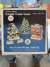 California Creations Holiday Village Candy Cane Lane 5 Pieces - Christmas picture