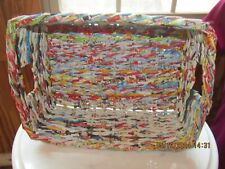 ORIENTAL CANDY WRAPPER WOVEN BASKET (JAPANESE/CHINESE) RARE picture