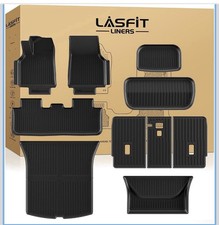 LASFIT 10PCS Floor Mats for Tesla Model Y Juniper 2026 2025, TPE Custom Fit All picture