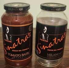 RARE 1990 Frank Sinatra's Marinara Sauce 25 Oz. UNOPENED JAR COLLECTIBLE picture