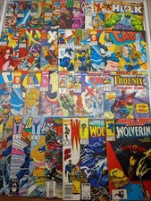 Vintage 90s Marvel Comics 30 Book LOT A Wolverine Cable X-Men Hulk Darkhawk picture