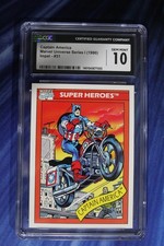 1990 Marvel Universe #31 Captain America CGC Gem Mint 10 picture