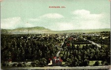 c1908 Birdseye View Riverside California CA American News Co. Postcard picture