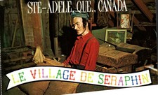 Sainte-Adele Quebec - Village de Seraphin Miser with His Gold - Card 1970s picture