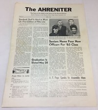 April 1963 Theodore Ahrens Night School, Louisville, KY~ AHRENITER student paper picture
