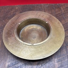 Vintage 9.25 Inch Solid Brass Ashtray picture