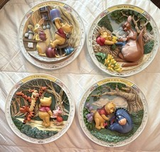 Bradford Exchange Disney Winnie the Pooh & Friends Plates Set of 4 1996-1997 picture