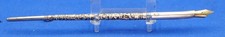 VINTAGE STERLING SILVE DIP PEN REPOUSSE HALLMARKED 14K GOLD BURNHAM NIB picture