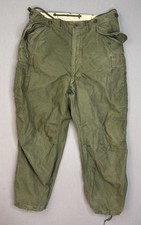 Vintage 1956 US Army M51 Field Pants Large Regular OG107 Military Cargo Trousers picture