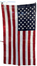 Vintage American Flag 3x5 Made in the USA - Great Condition Grommets picture