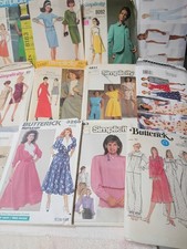 12 Vintage Ladies Sewing Patterns 60's-90's Simplicity Butterick McCall  picture