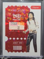 Keepsake - Michael Jackson - Bad World Tour #284-admit One Relic 40/87 picture