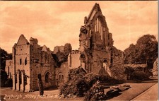 Dryburgh Abbey Ruins Scotland View Antique Postcard picture