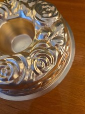 Vintage 1963 AHC Rose Wreath 5-Cup Copper Jello Cake Mold Hanging Pan SHIPS FAST picture