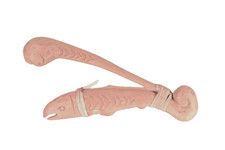 Nootka Makah Carved Wood Halibut Hook ca.  2007  1.375