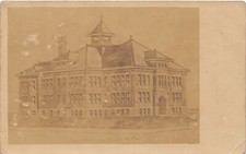 J28/ Leipsic Ohio RPPC Postcard c1910 Putnam County New School 98 picture