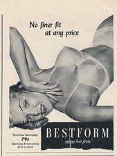 Magazine Ad - 1943 - Bestform Bra's - World War 2 - (#1) picture