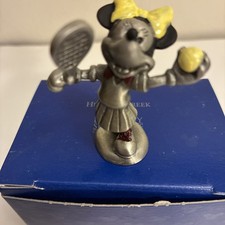 Vtg Disney Minnie Mouse Playing TennisHudson Pewter Tennis #4823 2.25