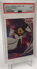 2023 Cosmos DISNEY 100 Trading Card MINNIE MOUSE #2 SP/188  graded PSA MINT 9 picture