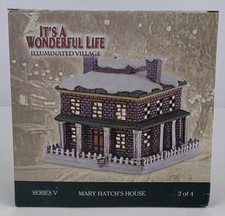 Enesco It's A Wonderful Life Illuminated Village Series V Mary Hatch's House New picture