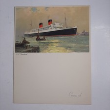 MBH64 Cunard Gala Dinner Menu Sept. 22, 1956 RMS