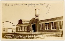 1940s Diesel Motor Bldg USNTS Iowa State College Ames IA WWII Navy Training RPPC picture