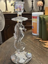 Waterford Crystal Seahorse Candlestick 11