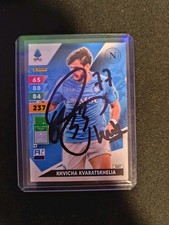 kvaratskhelia autographed Card Naples  picture