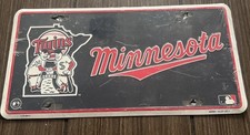 Vintage Minnesota Twins Metal License Plate Embossed MLB Baseball SEALED picture
