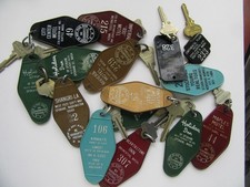 Vintage Hotel Motel Room Key & Fobs, cities in Washington State (Sold by Key) picture
