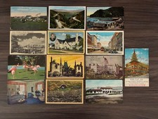 Lot of 13 Vintage California Postcards Hollywood Canteen Chinatown Sing Fat picture
