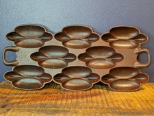 G. F. Filley #4 Cast Iron Gem or Cornbread Pan - Restored and Ready Beautiful picture