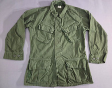 Vintage Army Jacket Mens Small Regular Green 1967 Vietnam Jungle Fatigue Poplin picture