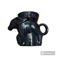 1988 Frankoma Democratic (DEM) Donkey Political Mug Coffee Cup  BLACK  picture
