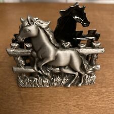 Pewter Horse Business Card Holder picture