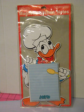 NIP Vintage Disney Chef Donald Duck Magnetic Kitchen Notes Memo Pad Unused picture