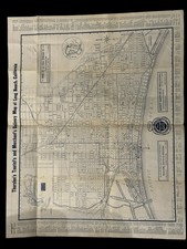 1913 Thurston Long Beach CA Tourist Merchant Delivery Map Street Directory picture