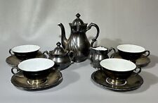 Vintage Dekor RW Bavaria Feinsilber Silver Porcelain Tea Service Set Service 4 picture