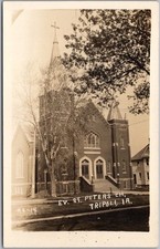 c1910s TRIPOLI, Iowa Real Photo RPPC Postcard 