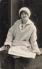 SMILING WOMAN STUDIO PORTRAIT POSTCARD SOO TOWNSHIP MI MICHIGAN 1910s RPPC picture