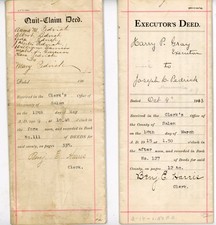1909/13 Pittsgrove Salem Indenture Ann Joseph C Pedrick William Garrison H. Gray picture