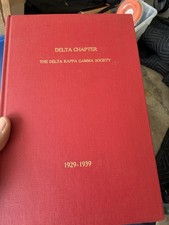 RARE 1929 Delta Kappa Gamma Society “MINUTES” Books w/ documented meetings etc picture