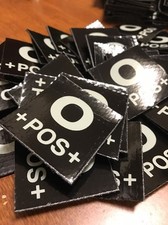 O Positive Blood Type Patch IR Reflective Genuine Military USGI O +POS+ picture