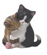 LENOX Kitty Sweethearts Small Figurine 2003 Vintage Tabby & Black & White Cats picture