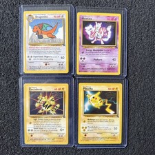 Pokemon WB Movie Complete Promo Set  Dragonite, Mewtwo, Pikachu, Electabuzz 1999 picture