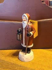 Vintage 1995 Christopher La Montagne Hand Carved Belsnickel Santa (6 inches) picture