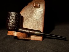 Senator Real Briar Sandblast Straight Billiard Unsmoked Vintage Estate Pipe picture